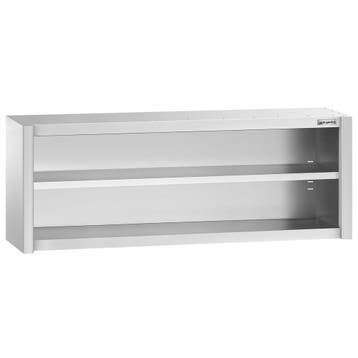 GGM Gastro | RVS wandkast PREMIUM - 2000x400x650mm - open |, Verzenden, Nieuw in verpakking, RVS Meubilair