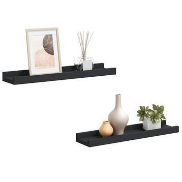 Boekenplank 40cm zwart mdf - retourdeal 44% korting, Ophalen of Verzenden, Zo goed als nieuw