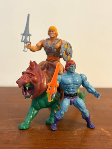 Mattel - Action figure He-Man e Battle Cat + Faker -