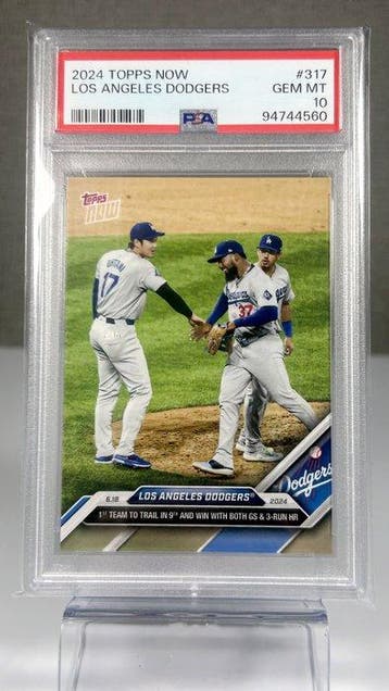 2024 Topps Topps Now Los Angeles Dodgers 317 Graded card - 1, Verzamelen, Nieuw