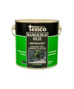 Bangkirai Olie Antraciet 2,5 liter, Doe-het-zelf en Verbouw, Verf, Beits en Lak, Ophalen of Verzenden, Nieuw