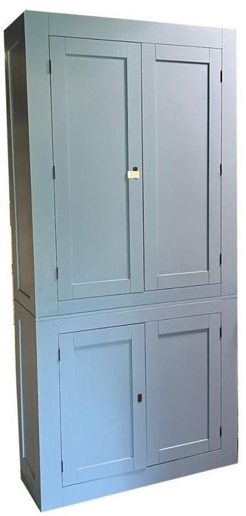 Oud blauwe dichte kast Woerden 105cm, Ophalen of Verzenden, Nieuw