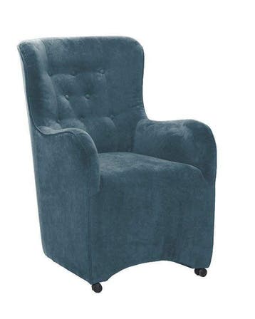 Eetkamerstoel Jennifer - eetkamerstoelen - Blauw, Nieuw, Blauw, Stof