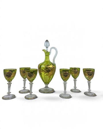 Theresienthal Kristallglas - Drinkset (7) - Formulier 1736 -