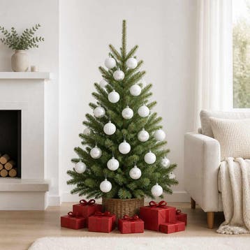 vidaXL Kerstballen set 75 st Wit 6 cm Polystyreen, Verzenden, Nieuw