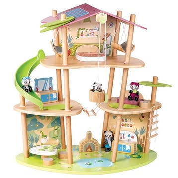 Hape Pandas Bamboe Huis van €157,99 voor €140,90, Ophalen of Verzenden, Nieuw
