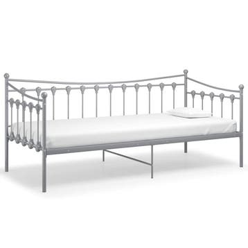 Slaapbank 90x200cm - Grijs - Retourdeal 35% Korting, Huis en Inrichting, 90 cm, Eenpersoons, Ophalen of Verzenden, Zo goed als nieuw