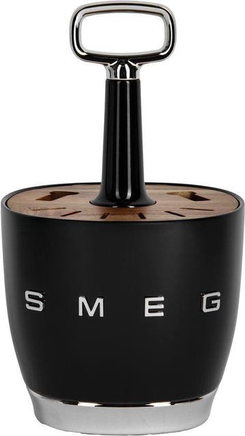 2dekans | Smeg - Bestekhouder - Zwart - Geschikt voor 6, Ophalen of Verzenden, Zo goed als nieuw