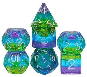 Dobbelstenen Set Aurora (7 delig) | HOT Games -, Verzenden, Nieuw