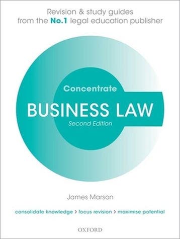 9780199609062 Business Law Concentrate | Tweedehands, Verzenden, Zo goed als nieuw, James Marson
