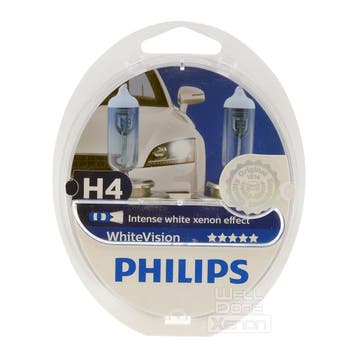 H4 met W5W Philips WhiteVision set, Ophalen of Verzenden, Nieuw
