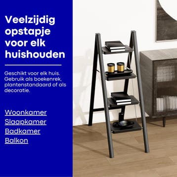 Moeve Keukentrap 4 treden - Huishoudtrap inklapbaar -, Ophalen of Verzenden, Zo goed als nieuw