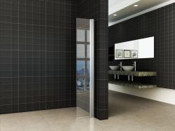 Scharnierende zijwand + muurprofiel Nano 10mm, Verzenden, Nieuw