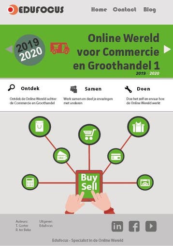 Online Wereld voor Commercie en Groothandel 1  9789492442369, Boeken, Zo goed als nieuw
