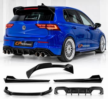 Golf 8/8.5/R zaero bodykit diffuser frontlip sideskirts, Ophalen of Verzenden