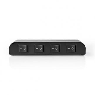 Luidspreker switch | Nedis | 4 poorten, Verzenden, Nieuw