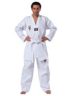 KWON Taekwondo Pak / Dobok Starfighter witte V-hals, Ophalen of Verzenden, Nieuw, Taekwondo, Vechtsportpak
