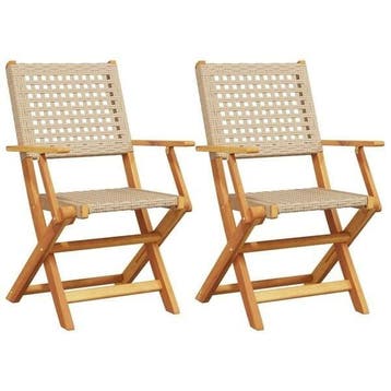 tuinstoelen set | Massief hout | Laatste Stuk!, Tuin en Terras, Tuinstoelen, Ophalen of Verzenden, Zo goed als nieuw, Hout, Inklapbaar