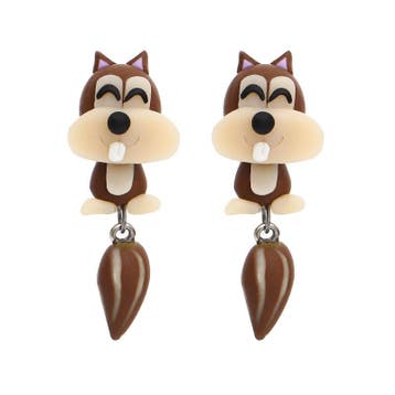 Fako Bijoux - Oorbellen - Eekhoorn - Bruin, Verzenden, Nieuw