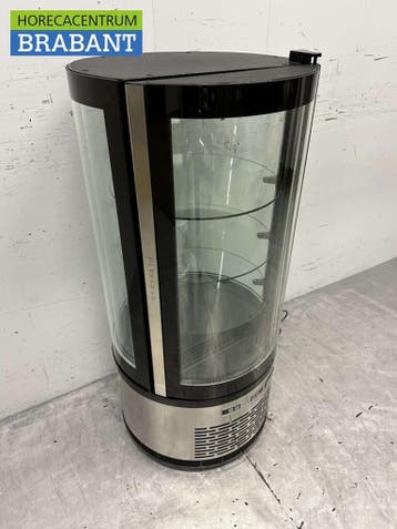 HCB RVS Ronde koelvitrine Gebaksvitrine 100 liter 230V, Ophalen of Verzenden, Nieuw in verpakking