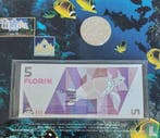 Aruba combinatie set 1995 Zeeschildpadden, Verzenden, Setje, Goud