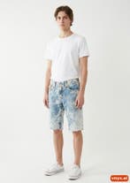 True Religion Korte broeken Heren maat 36 Acid Wash Blue, Kleding | Heren, Broeken en Pantalons, Ophalen of Verzenden, Nieuw, True Religion