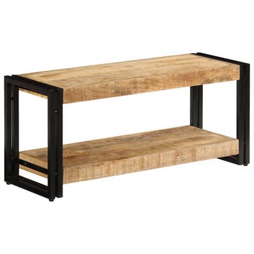 vidaXL Tv-meubel 90x30x40 cm massief mangohout, Minder dan 50 cm, Verzenden, Nieuw, Minder dan 100 cm