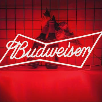 Budweiser Neon LED Lichtreclame - Bar Decoratie & Man Cave V, Verzenden, Nieuw