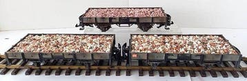 LGB G - 4100 - Modeltrein goederenwagon (3) - 3 beladen, Nieuw