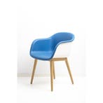 Muuto Fiber Sidechair Armchair leather design stoel gebruikt, Overige plaatsen, Ophalen of Verzenden, Gebruikt, Stoel