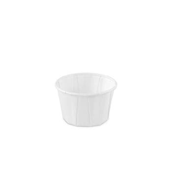 Sier Papieren Bakje Rond Wit Ø5,8x3,6cm 200st., Verzenden, Nieuw