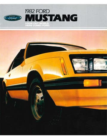 1982 FORD MUSTANG BROCHURE ENGELS (USA), Nieuw, Author
