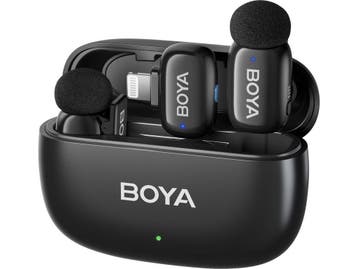 BOYA MINI 15 - Draadloze Microfoon - 2TX + 1RX - Zwart, Muziek en Instrumenten, Verzenden, Nieuw