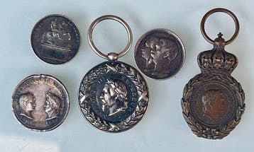 Frankrijk. Lot de 5 médailles et réductions napoléoniennes