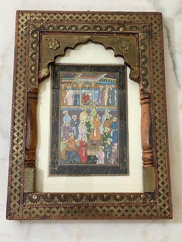 India (XX) - Scena di corte o darbar - Senza Riserva, Antiek en Kunst