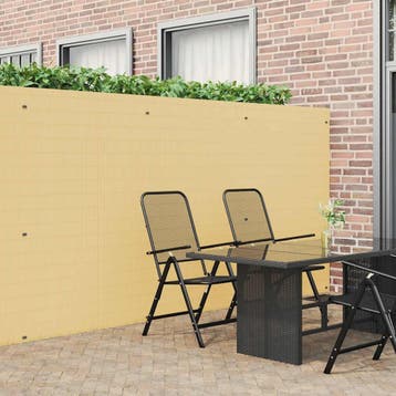 vidaXL Tuinhek Dubbelzijdig Geel 1,8x5 m PVC, Tuin en Terras, Verzenden, Nieuw, Kunststof