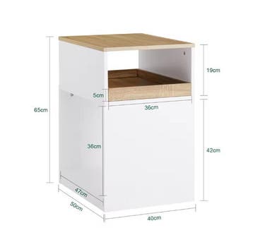 Mobiele Printertafel met Lade en Verborgen Wielen, Verzenden, Nieuw
