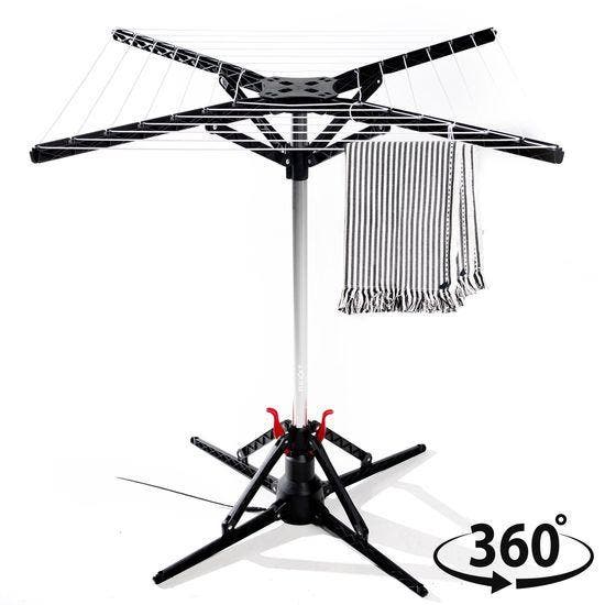 Nexxt Elektrische Droogmolen 17m - Zwart, Tuin en Terras, Droogmolens en Wasrekken, Nieuw, Verzenden