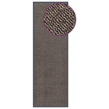 vidaXL Deurmat getuft 60x180 cm donkerbruin, Verzenden, Nieuw