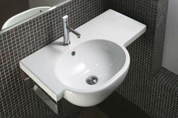 Catalano C2 75 SX 75 x 48 cm keramische Wastafel links, Ophalen of Verzenden, Nieuw, Bad