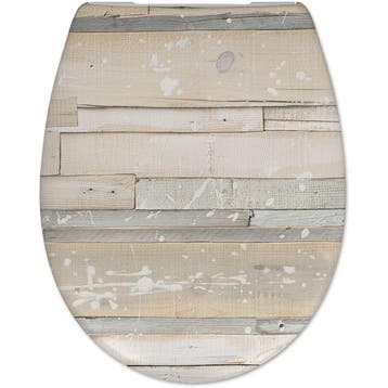 Cedo - Pastel Wood Toiletzitting - Siège WC - Multi, Doe-het-zelf en Verbouw, Sanitair, Ophalen of Verzenden, Nieuw
