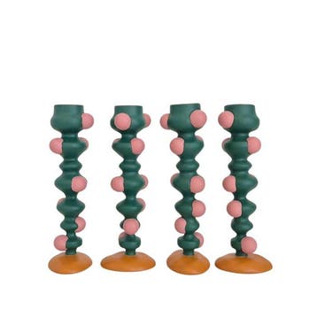 Villa Collection - Kaarsenhouder - Polyresine - Een set van