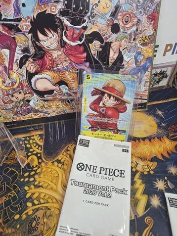 Bandai Card - One Piece - Monkey D. Luffy 6x McDonalds Promo, Nieuw