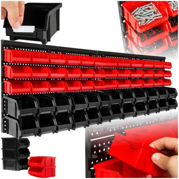 Stapelboxen wandrek 31 vakken - Set van 2, Verzenden, Nieuw