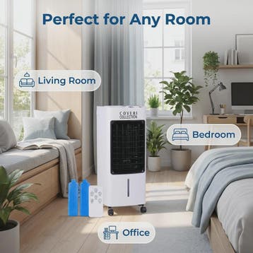 Draagbare Water Air Cooler met 4L Tank, 65W, 3 Snelheden & A, Verzenden, Nieuw in verpakking