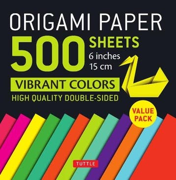 Origami Paper 500 sheets Vibrant Colors 6 (15 cm): Tuttle, Verzenden, Nieuw