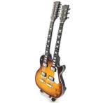 Miniatuur replica Gibson Les Paul gitaar - Don Felder Eagles, Ophalen of Verzenden, Nieuw, Pop, Beeldje of Miniatuur