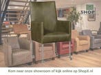 Leren eetkamerstoel Spark - Granada Moss (olijf/groen) -, Huis en Inrichting, Stoelen, Overige kleuren, Nieuw, Ophalen of Verzenden