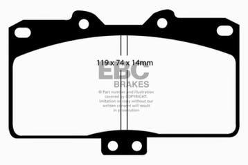 EBC 91-93 Dodge Stealth 3.0 4WD Yellowstuff Front Brake Pads, Ophalen of Verzenden, Nieuw