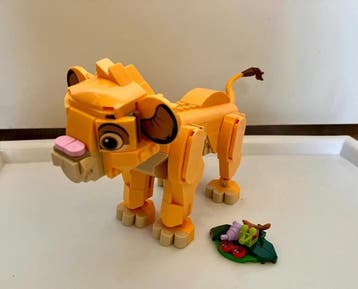 LEGO Disney Simba de Leeuwenkoning als welp 43243, Zo goed als nieuw, Complete set, Lego, Disney